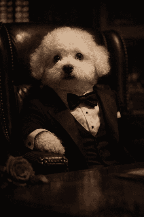 The dogfather portrait template preview