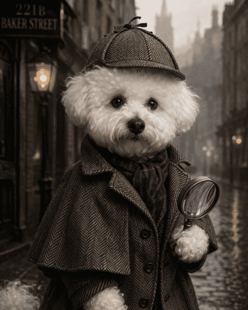 Detective of Baker Street portrait template preview