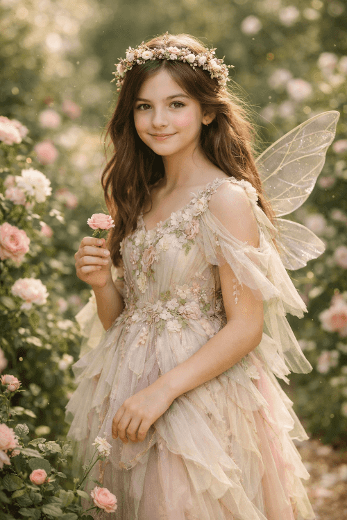 Fairy Garden Princess portrait template preview