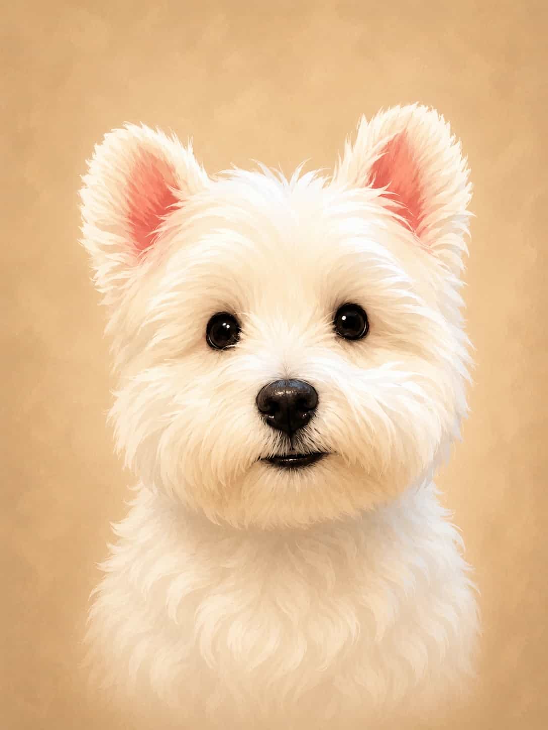 Classic Cartoon Pet Portrait portrait template preview