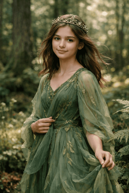 Forest Princess portrait template preview