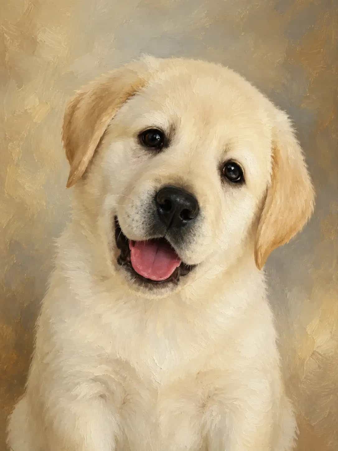 Classic Oil Painting Pet Portrait portrait template preview