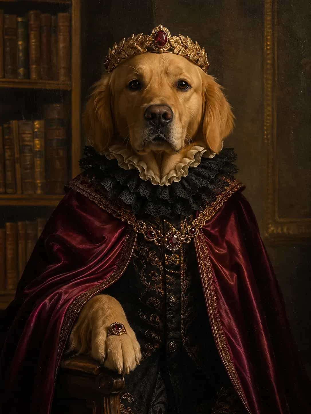 The Golden Sovereign portrait template preview