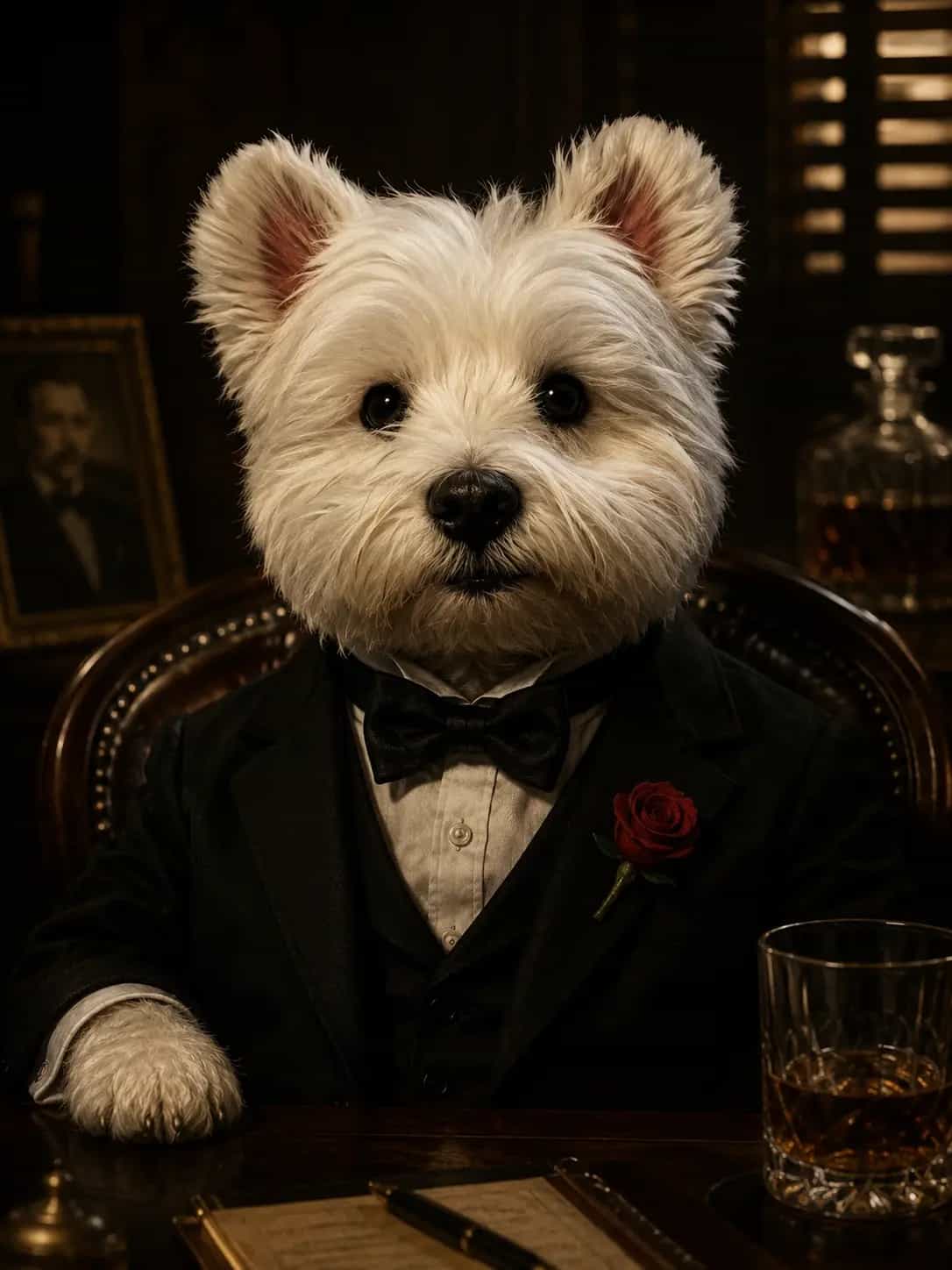 The dogfather portrait template preview