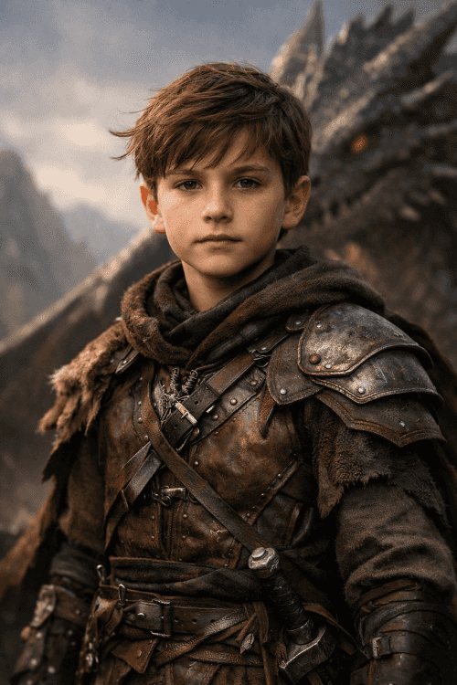 Dragon Rider Hero portrait template preview